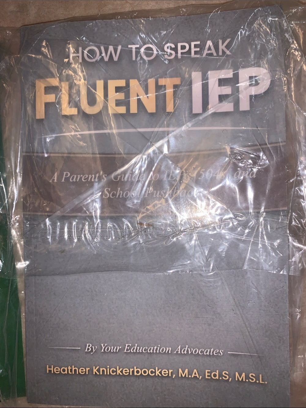 How to Speak Fluent IEP - Heather Knickerbocker Special Education Paperback Book